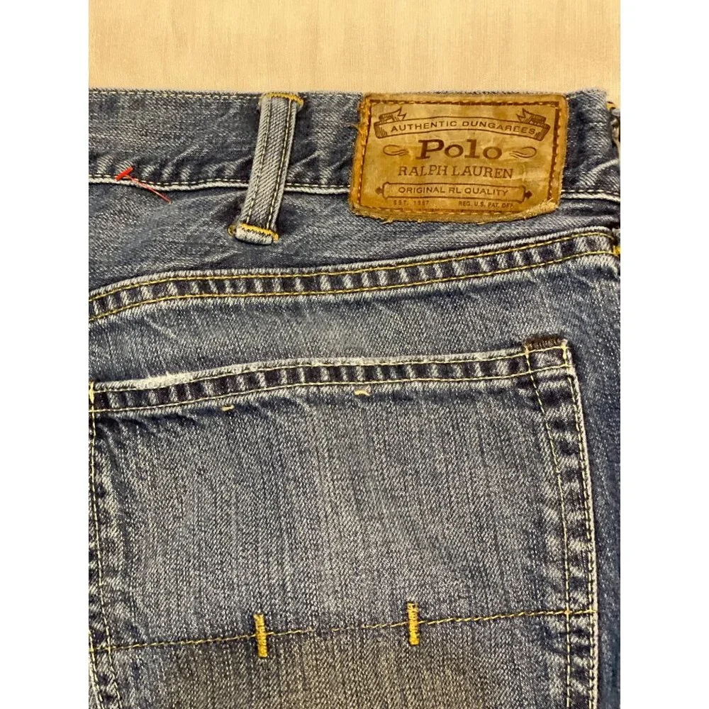 Polo Ralph Lauren Mens Authentic Dungarees Jeans Size 38x30‎ Classic Fit Denim